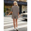KFUBUO Women's 2 Piece Lounge Sets Summer Matching Outfits Short