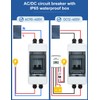 DIHOOL AC DC Circuit Breaker with IP65 Din Box for