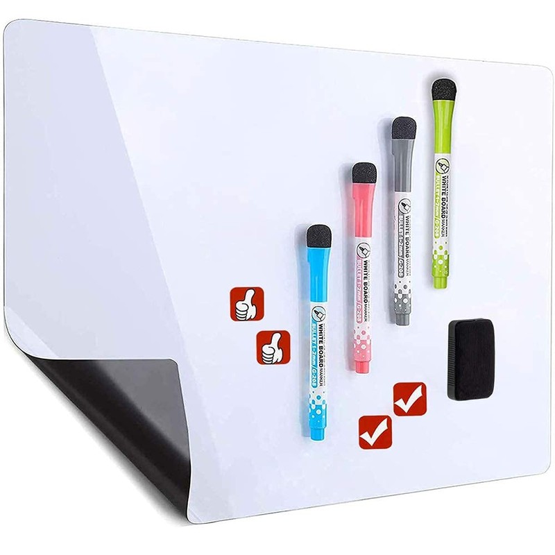 Magnetic Whiteboard Board for Fridge - with Dirt-Resistant Technology -