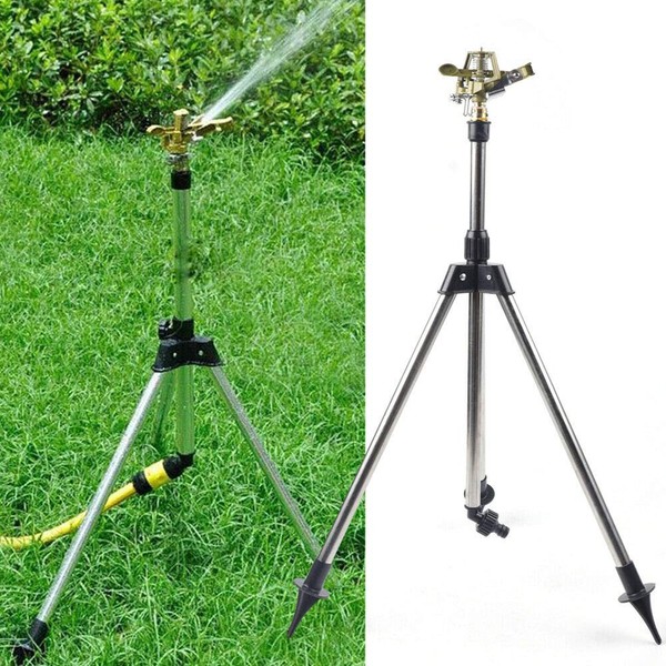Impact Sprinkler on Tripod Base Garden Farm Lawn Tripod Impact