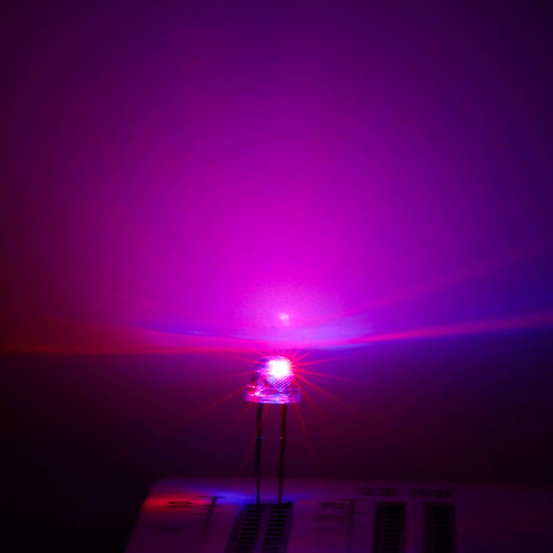 CHANZON 100 pcs 5mm RGB Multicolor Fast Blinking (Multi Color