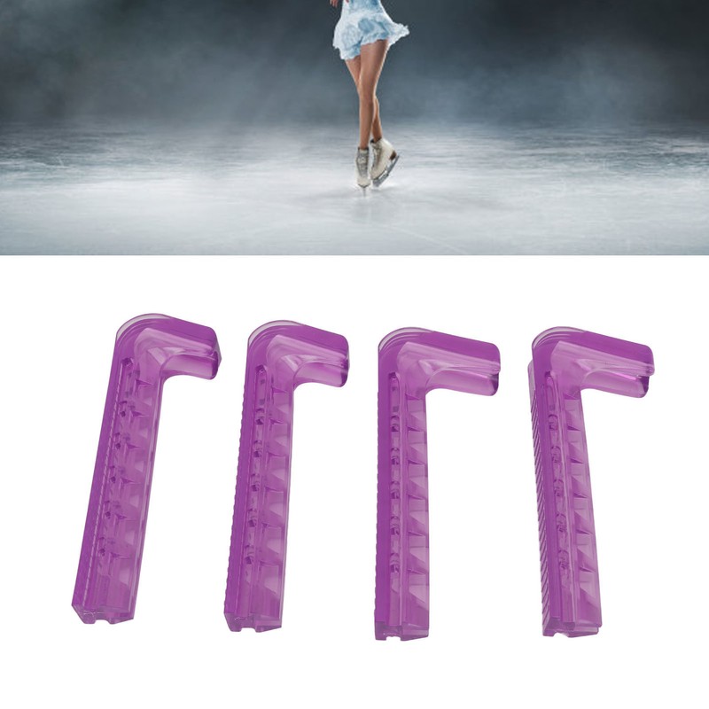 2Pair Ice Skate Guards Hockey Shoe Blade Cover Adjustable Silicone