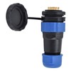 Waterproof Connector Back Nut IP68 Aviation Power Socket 5A for