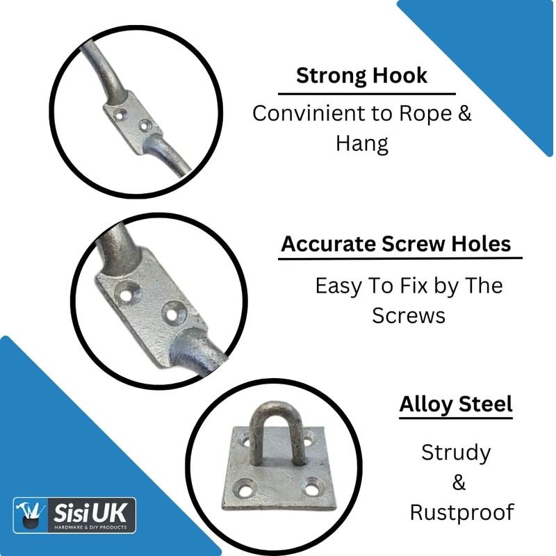 SISI UK Heavy Duty Washing Line Pulley and Cleat Pulley