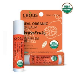 Hakpo CHOBS(찹스) 리얼 오가닉 립밤 자몽 5g CHOBOS Real Organic Lip Balm Orange 5g