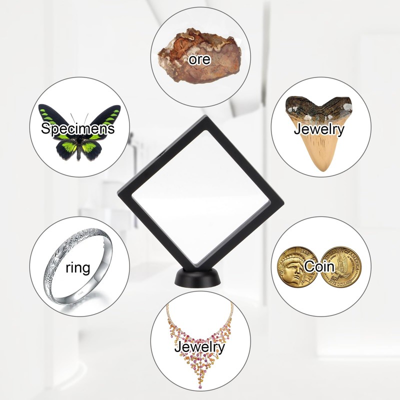 Kcgani 2 Pack 5.5 Inch Shark Tooth Holder Floating Frame