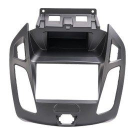 HECASA 2 DIN Dashboard Radio Panel Dash Kit Compatible with 2014-2018 Ford Transit Tourneo Connect 4-Door Equipped without CD player AM/FM ONLY Plastic Black