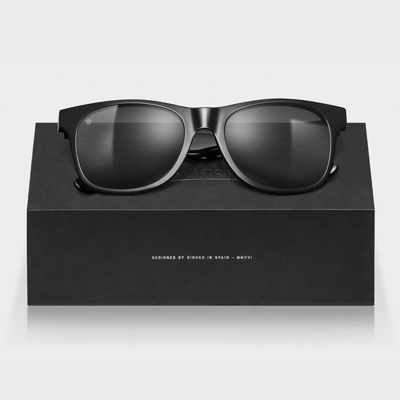 SIROKO - Sunglasses with Recycled Material Total Black - Black,
