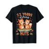 Squirrels 22nd Wedding Anniversary 22 Years Cute Nuts Gift T-Shirt
