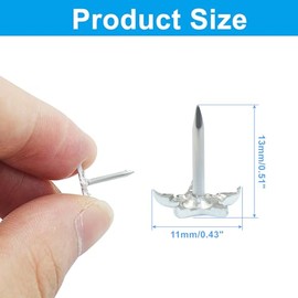 Piutouyar - 150 pines de estrella para tapicería, 0.433 x 0.512 in | Star Shaped Decorative Thumb Tacks, Metal Upholstery Pins, For Uphol...