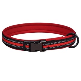 haoyueer Reflective Nylon Dog Collar with Safety Buckle, Adjustable Pet Collars with Soft Neoprene Padding for Small Medium Large Dogs
