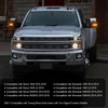 HTZCMOTO LED Side Mirror Turn Signal Light Compatible with Silverado/Sierra