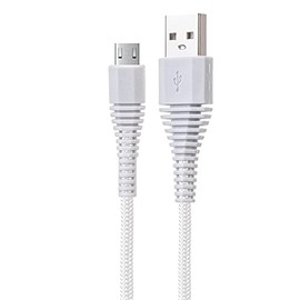 Zeikos BLT25 Built Tough Micro USB 6 Foot Cable - White