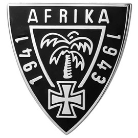 1941-1943 German Africa Africa Corps Memorial Campaign Enamel Pin Badge, Metal