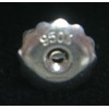 JewelryMaven SINGLE 5.75mm Solid PLATINUM 950 .041" Post Threaded Screw