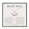 HOPE LOVE SHINE New Beginnings Blank Slate Necklace for Women