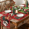 Artoid Mode Snowman Tree Gingerbread Red Christmas Placemats Set of