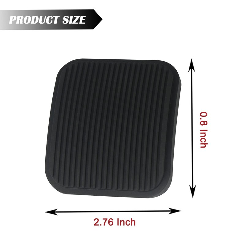 TQPONLY Brake or Clutch Pedal Pad (2 Pcs) Compatible with
