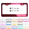 FAIPART License Plate Frame Candy Red Powder Coated Universal Fit