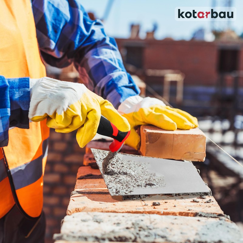 KOTARBAU Stainless Steel Trapezoidal Trowel 180 mm x 80 mm