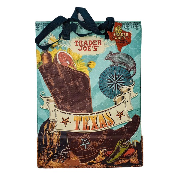 Trader Joes Reusable Grocery Shopping Tote Bag (Texas) | Trader