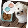 Levemolo Ceramic Pet Bowl Raised Slow Feeder Tilted Elevated Ideal