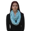 Demyrs Women's Infinity Scarf with Mini Dragonfly Print One Size