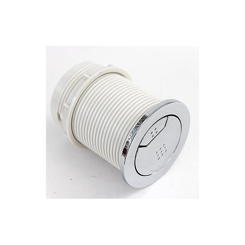 Wirquin Macdee SYG610CP Kara 72mm Pneumatic Chrome Dual Flush Push