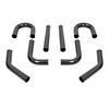 KUAFU 2.5 Inch 8PCS Universal Aluminum Intercooler Piping U-Pipe Kit
