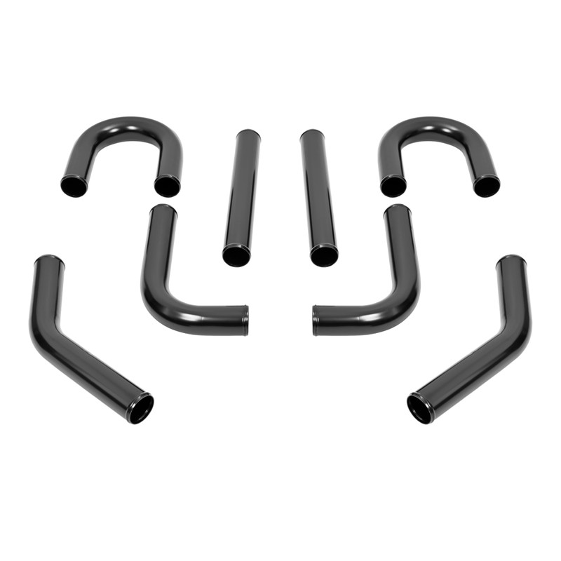 KUAFU 2.5 Inch 8PCS Universal Aluminum Intercooler Piping U-Pipe Kit