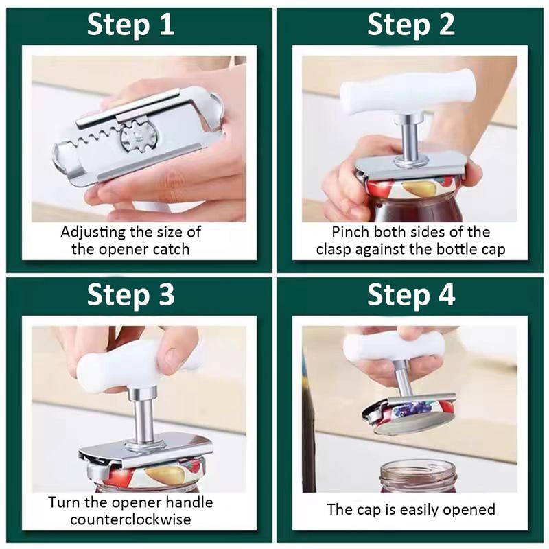 Thoquene Jar Opener Screw Lid Opener, Relaxing Can Opener Manual