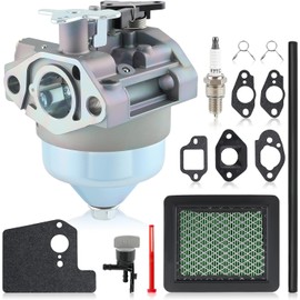 MOTOALL GCV190 HRX217 Carburetor for Honda GCV 190 GCV190LA GCV190A HRX217K1 HRX217K2 Lawn Mower Replace 16100-Z0Y-813 Pressure Washer with 16952-Z8B-000 Engine Fuel Filter