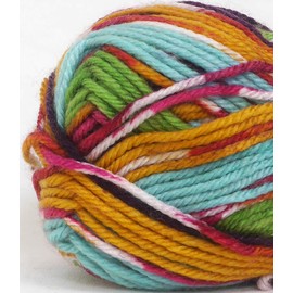 NASKA N-101 New Toy Colorful Yarn, Medium Thick, Col.321, Multi, 1.1 oz (30 g), Approx. 265.4 ft (75 m)