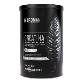 Birdman Creatina Monohidratada En Polvo de Alta Pureza | 90 servicios | 450g | Sabor Natural