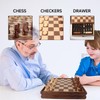 GSE Games & Sports Expert 15" Large Wooden 2-in-1 Chess
