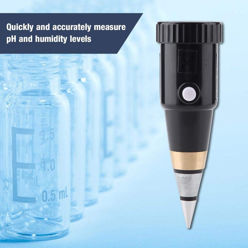 Soil PH Meter, Portable Electronic Moisture Sensor 3~8 PH Instrument