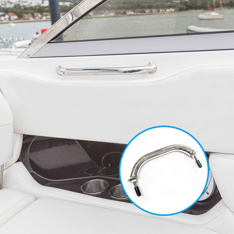 TuoP 9 inch Stainless Steel Boat Grab Handle, Marine Handrail