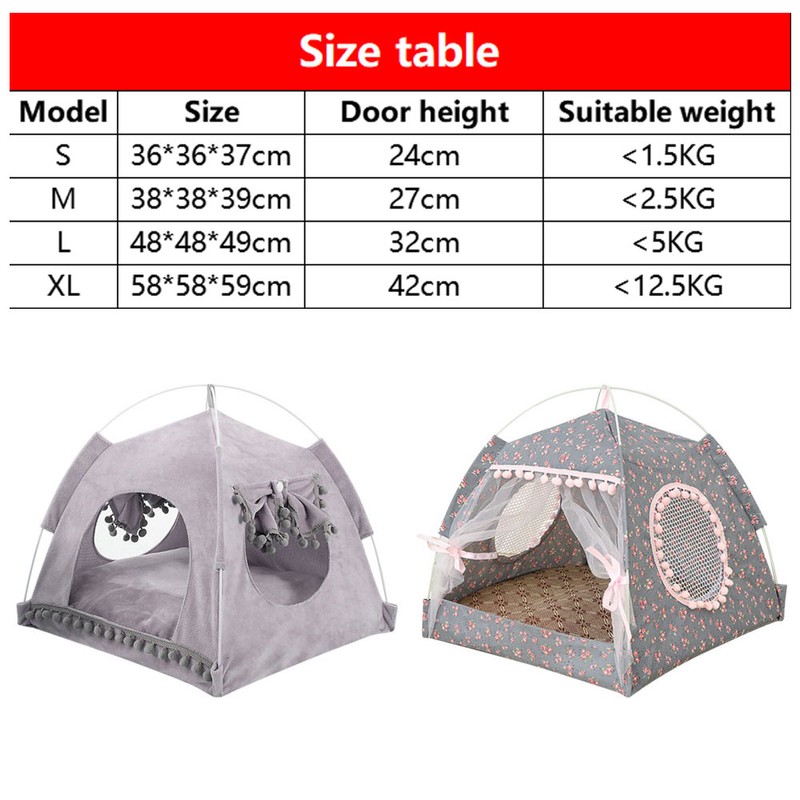 Summer Cat Litter Spring Summer Cat Small Dog Tent Four