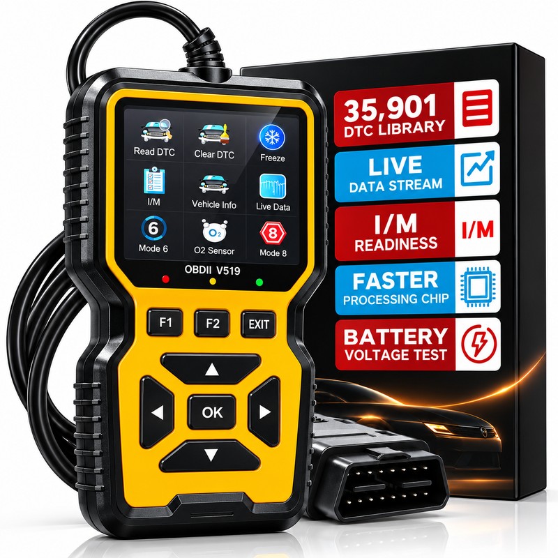 OBD2 Diagnostic Scanner for Vehicle Troubleshooting – Engine Code Reader