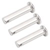 50Pcs Round Clevis Pins Flat Head 304 Stainless Steel Locating