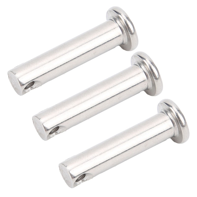 50Pcs Round Clevis Pins Flat Head 304 Stainless Steel Locating