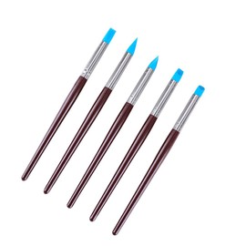 Silicone Clay Sculpting Tool 5PCS Rubber Tip Silicone Brushes Pottery Clay Pen Shaping Carving Tools