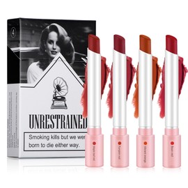 Lippenstift Set - Matt Rot Lipstick Hochpigmentierter Samt Lippenstifte - Lang Anhaltend Nicht Klebend Seidig Glatt Lipgloss Lippenstift Matt Für Frauen Mädchen Make Up