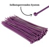 Pack of 100 Cable Ties, Cable Ties UV Resistant, Nylon,