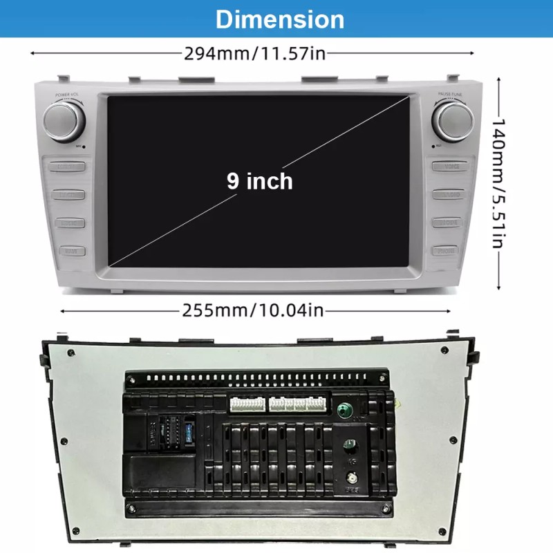 YuanTing For Toyota Camry 2007-2011 Carplay Android 13 Auto Car