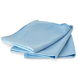 Liquid X Premium Window, Glass, Mirror, and Chrome Polishing Towel 70/30 Korean Microfiber Detailing Towels (3 Pack)