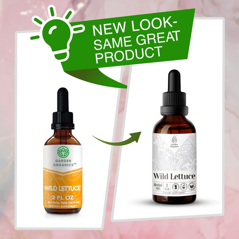 Wild Lettuce Alcohol-Free Natural Tincture Extract, Immune System Booster, Liquid