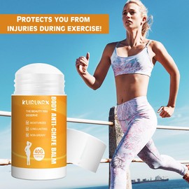 Anti-Friction Cream, Anti-Chafing Stick, Anti-Friction Scrub Pen, for Relief of Friction and Irritation, Waterproof Against Chafing, Used for Chest, Arm, Thighs and Buttocks (40G)