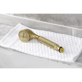 Kingston Brass K103A7 Restoration Hand Shower Head, Brushed Brass 8.31 x 2.19 x 2.06