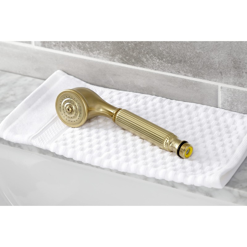 Kingston Brass K103A7 Restoration Hand Shower Head, Brushed Brass 8.31